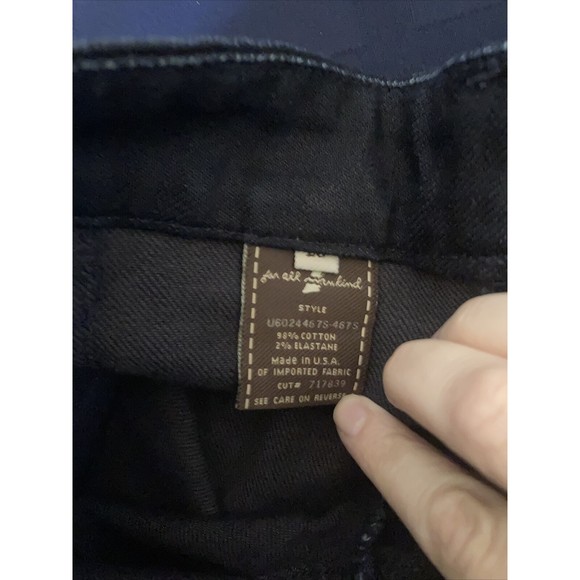 7 For All Mankind Women's Jeans Dark Wash Denim Flare Bell Bottom Size 26 - Picture 10 of 12